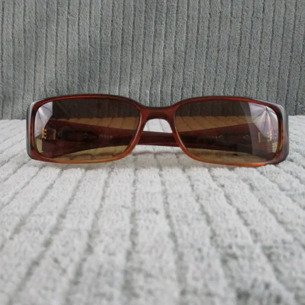 New Divine Eyewear Nice Brown Faded/Amber Gradient Sunglasses Women's NWT